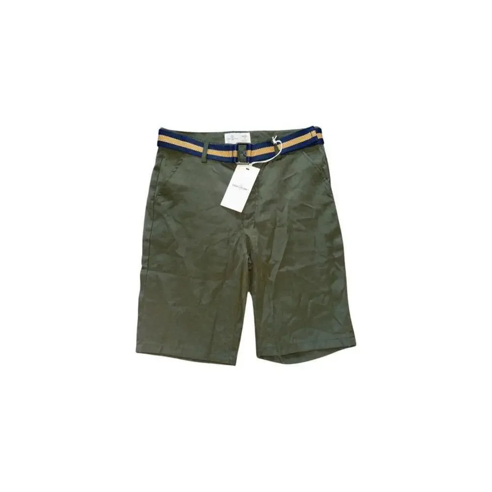 Craft Flow Boys Green Shorts Shorts w/ Belt Size 16. New With Tags